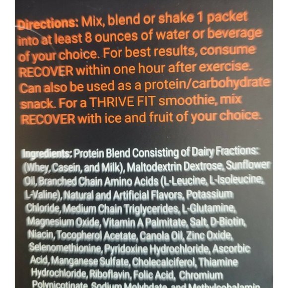 AFTER WORKOUT RECOVER Drink Mix - 96 packet Case! - Picture 7 of 12